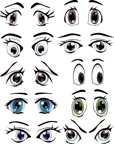 مجموعه کامل چشم های کشیده شده