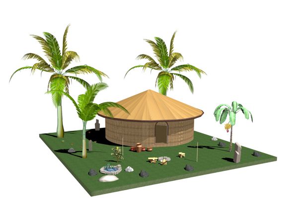 casa capanna esotica-bungalow-exotic hut-2
