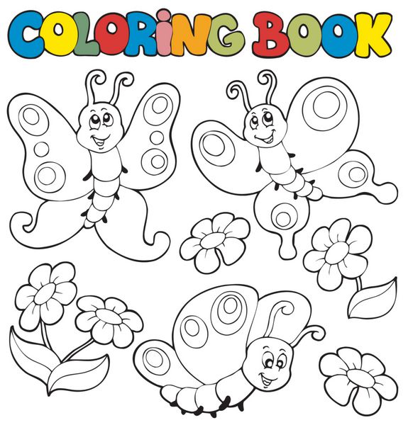کتاب رنگ آمیزی با پروانه ها 1