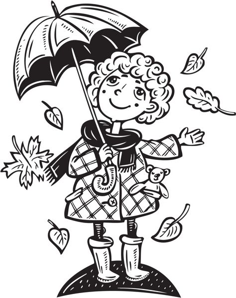 دختر با چتر بچه ها