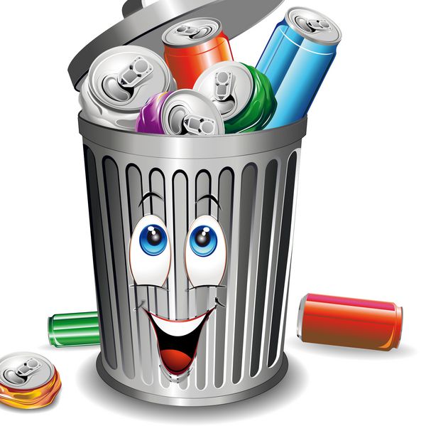 ریسیکلاجیو آلومینیو-بیدون کارتونی-سطل بازیافت آلومینیومی