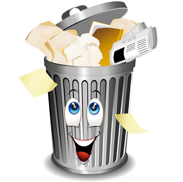 riciclaggio carta-bidone کارتونی-سطل بازیافت کاغذ-وکتور