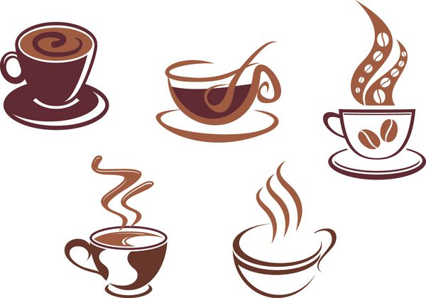 نمادها و نمادهای قهوه و چای