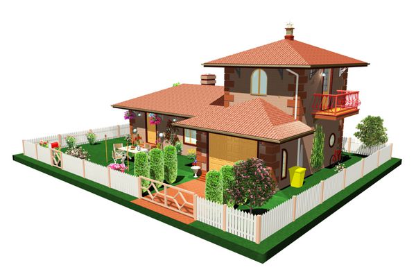 casa vacanze estive-summertime house-3d-1