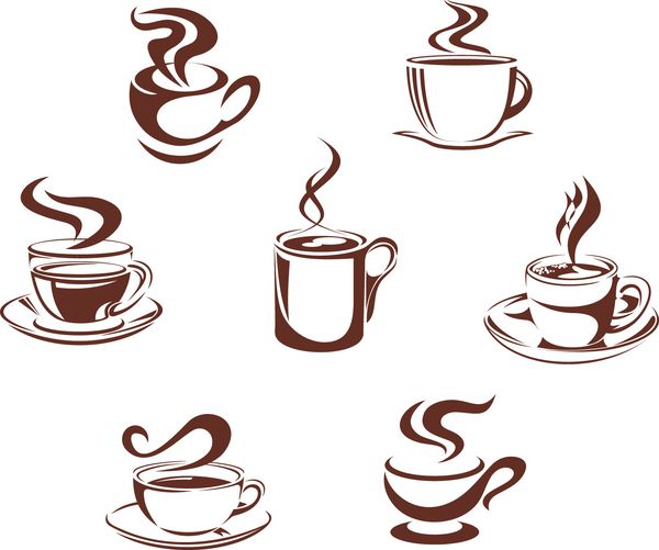نمادهای قهوه و چای
