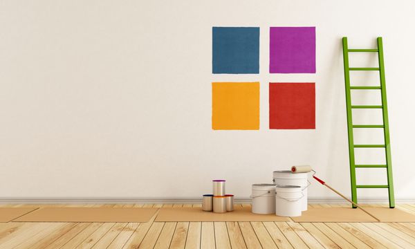 نمونه رنگی را برای رنگ آمیزی دیوار انتخاب کنید