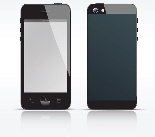 سلول برداری تلفن همراه یا تلفن هوشمند گوشی هوشمند مشکی