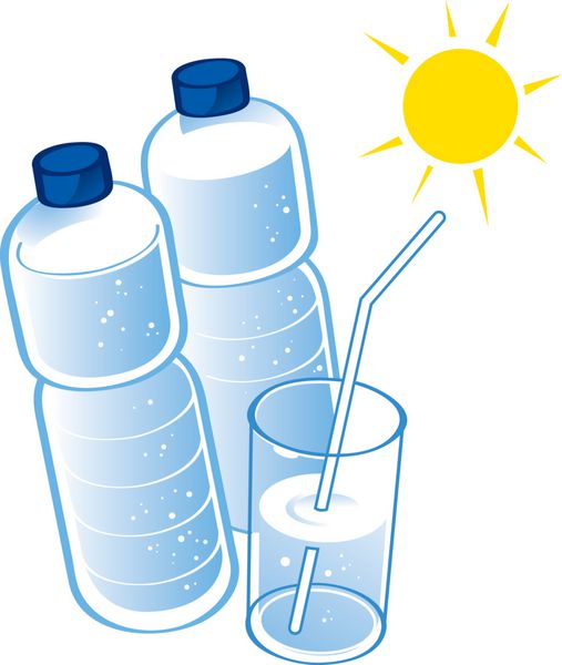 بطری پلاستیکی آب چشمه سلامتی لیوان نوشیدنی رژیمی