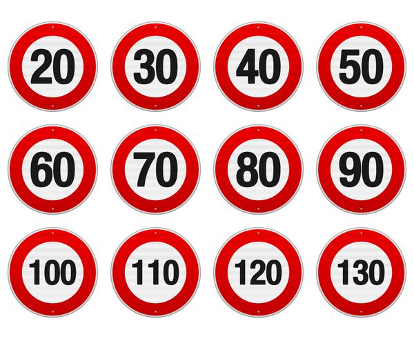 تنظیم علامت محدودیت سرعت