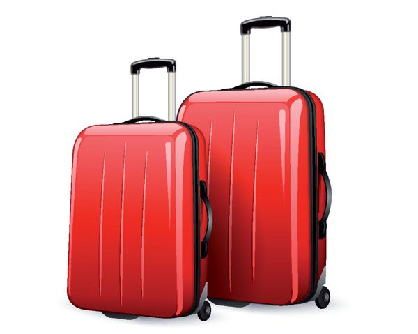 چمدان های قرمز