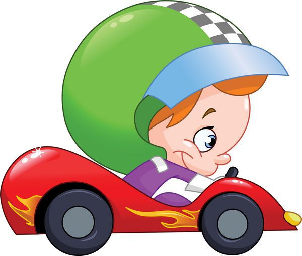 بچه راننده ماشین