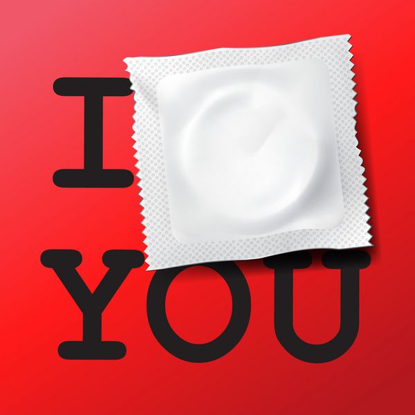کاندوم با متن دوستت دارم