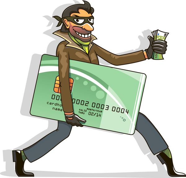 دزد کارت اعتباری و پول را می دزدد