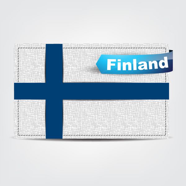 بافت پارچه پرچم فنلاند