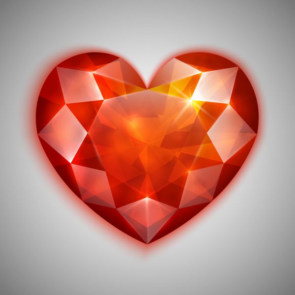 تصویر الماس قلبی شکل