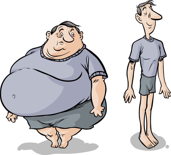 شخصیت های مرد چاق-لاغر کارتونی