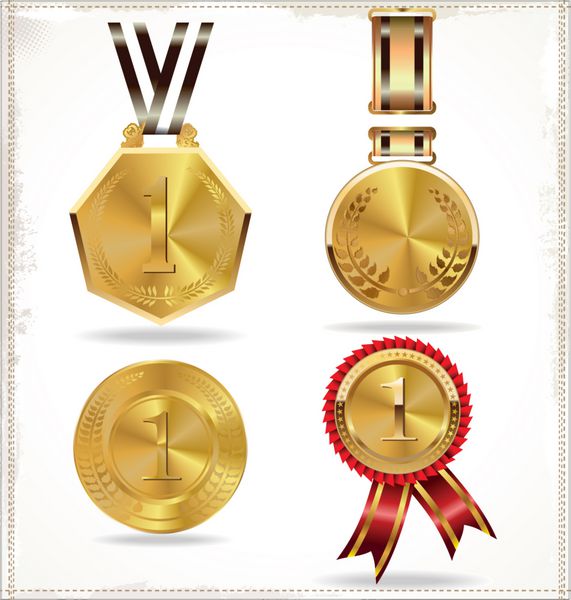 مجموعه مدال طلا