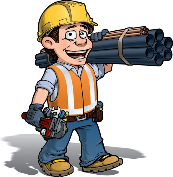 کارگر ساختمانی - لوله کش
