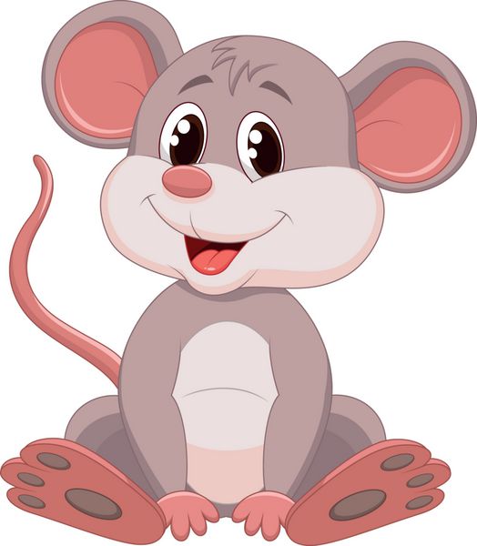 کارتون زیبای موش