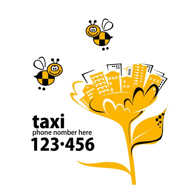 بنر تاکسی سرویس با شماره تلفن شما