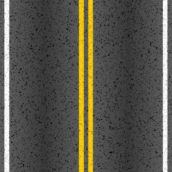 جاده آسفالته با خطوط خط کشی