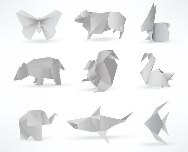 حیوانات اوریگامی