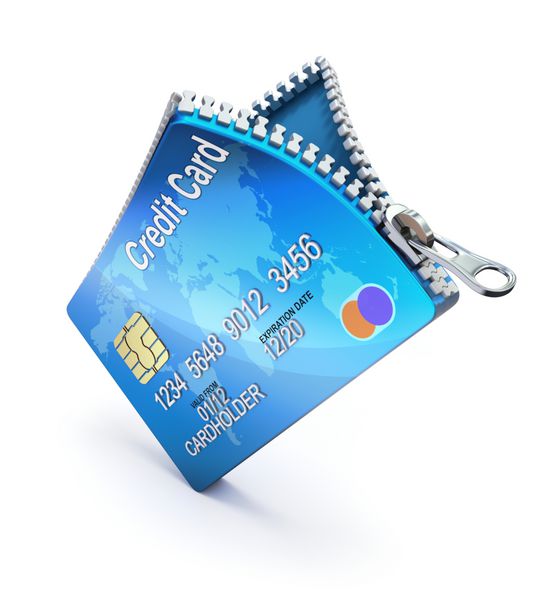 کارت اعتباری با زیپ