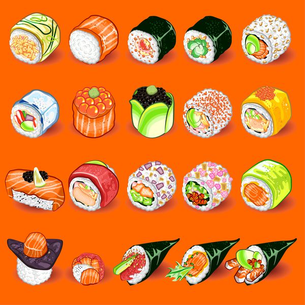 مجموعه سوشی ژاپنی
