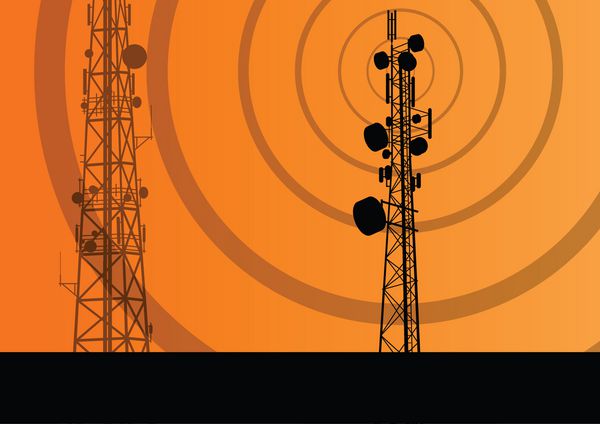 برج رادیویی مخابراتی یا ایستگاه پایه تلفن همراه conc