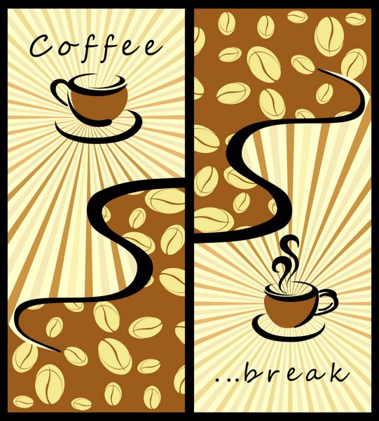 پس زمینه قهوه بنرهای قهوه