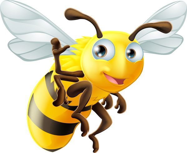 تکان دادن زنبور کارتونی