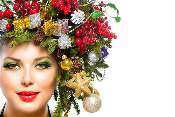 مدل موهای زیبای درخت کریسمس تعطیلات سال نو