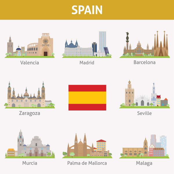 اسپانیا نمادهای شهرها