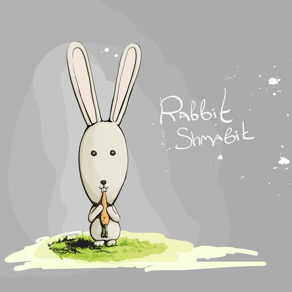 خرگوش ناز با هویج