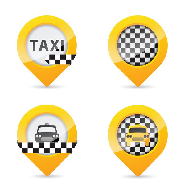 نشانگرهای GPS با عناصر خاص تاکسی