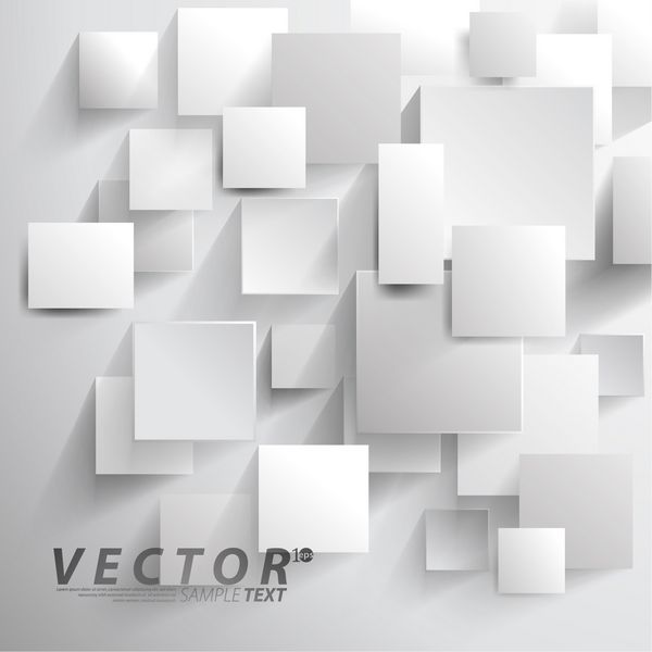 طراحی وکتور - تصویر مفهومی مربع های همپوشانی