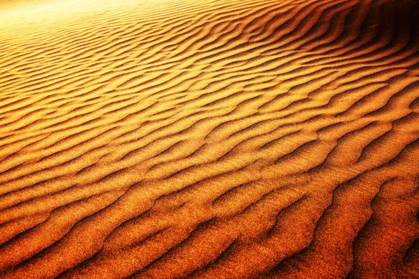 الگوی شن و ماسه انتزاعی در صحرای تار هند