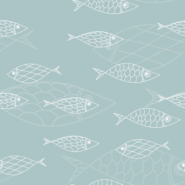 الگوی بدون درز ماهی بافت انتزاعی عناصر برای طراحی شما