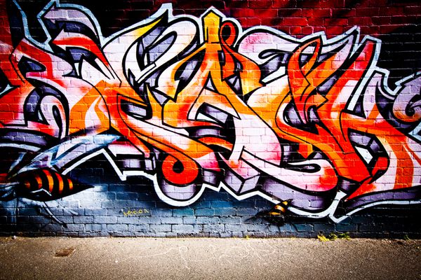 ملبورن - 28 آگوست هنر خیابانی توسط هنرمند ناشناس طرح مدیریت گرافیتی ملبورن اهمیت هنر خیابانی را در فرهنگ شهری پر جنب و جوش تشخیص می دهد - 28 آگوست 2013 در ملبورن استرالیا