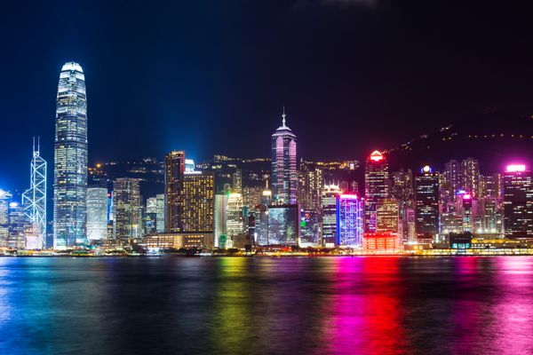 هنگ کنگ در شب