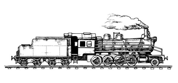 طراحی وکتور قطار به صورت حکاکی