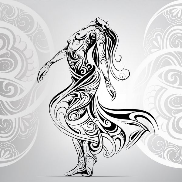 دختر رقصنده در زیور