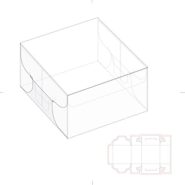 جعبه مربع ویژه با قالب خط قالب