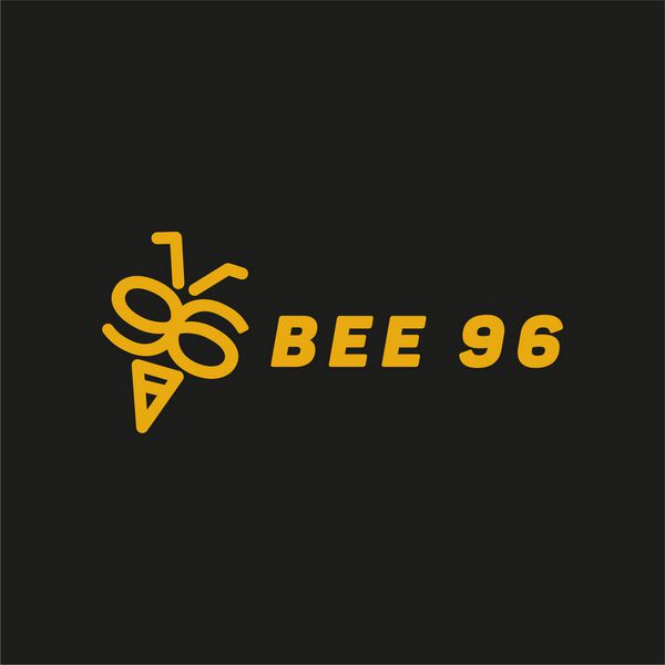 بال زنبور عسل به صورت اعداد 96 گرافیک وکتور فلت آرت
