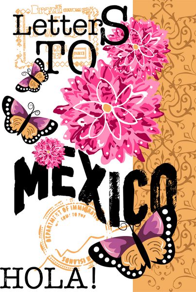 طرح چاپی نقل قول نامه به مکزیک برای تی شرت