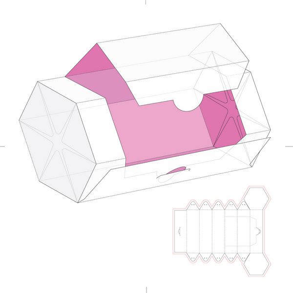 جعبه تلگراف شش ضلعی با قالب برش قالب
