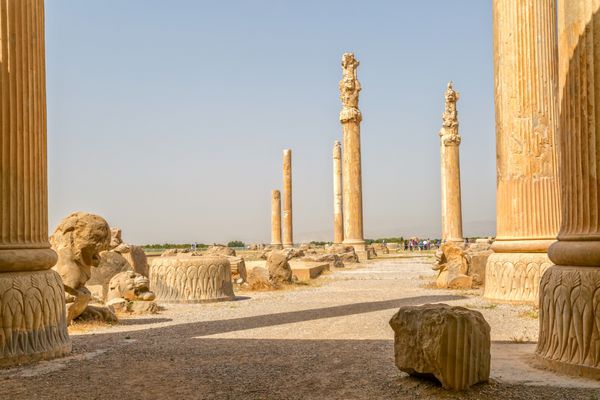  عکس تخت جمشید در زمان هخامنشیان