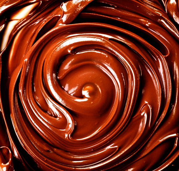 شکلات پس زمینه شکلات ذوب شده با چرخش های انتزاعی