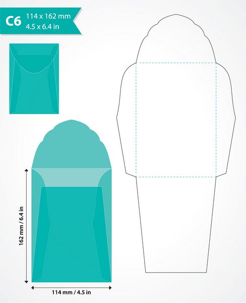 قالب پاکت برش قالب عالی برای ایجاد پاکت های شخصی شما ماکت پاکت لوازم التحریر عروسی یا تجاری