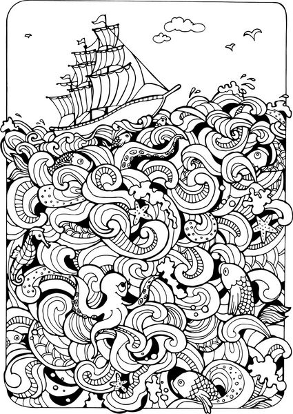 تصویر برای رنگ آمیزی دریا و قایق